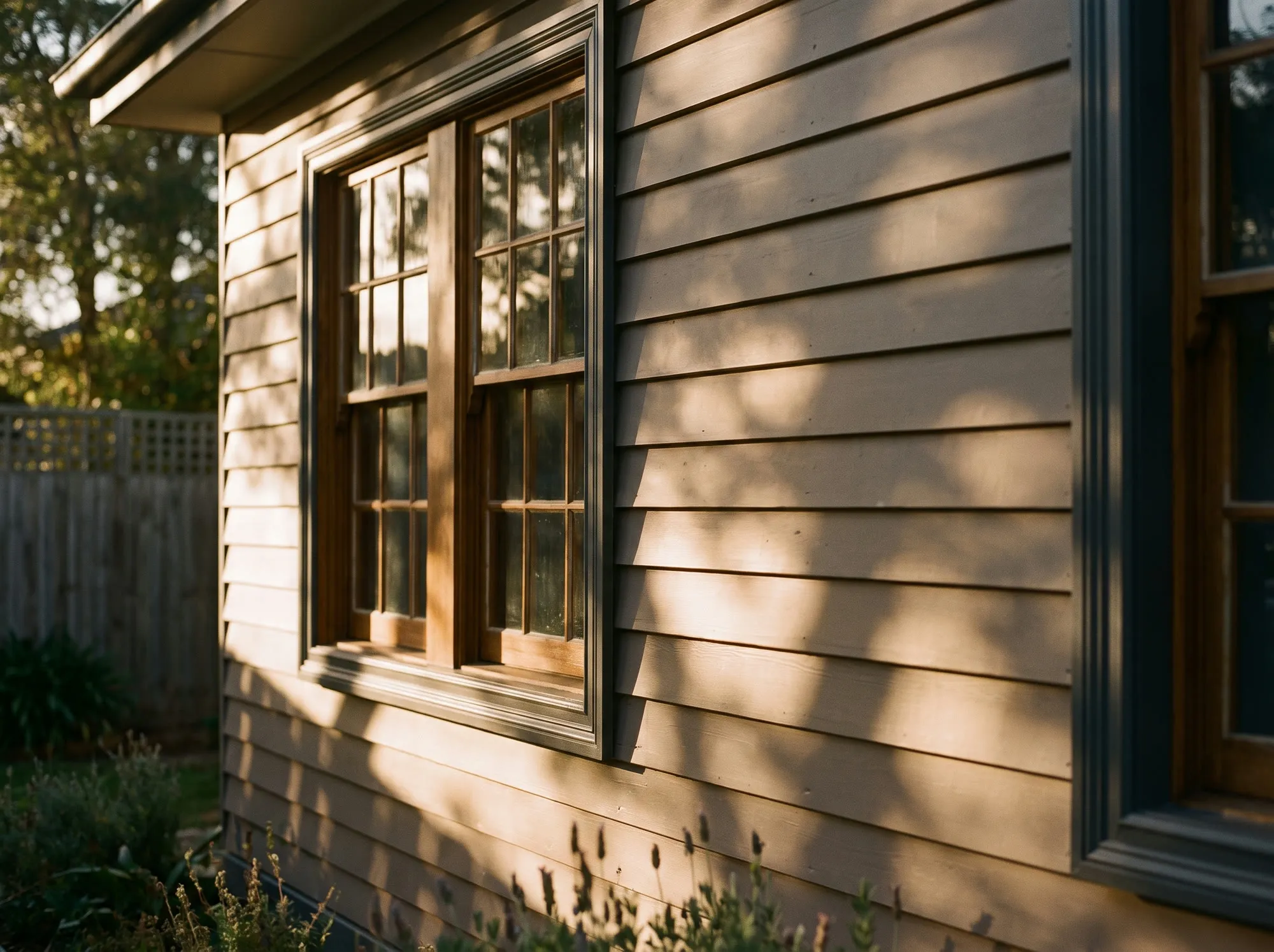 Weatherboard repair and repaint, new architraves